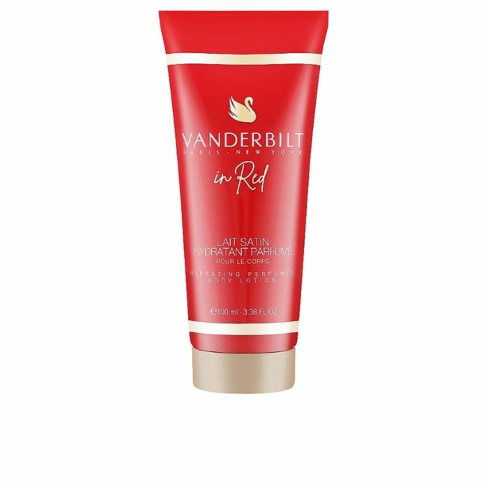 Vanderbilt IN RED loción corporal 100 ml - Fragancia con notas de pera y pimienta rosa