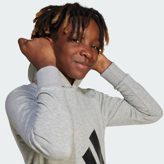 Sudadera con Capucha Niña Adidas Big Logo French Terry Hd Gris claro S