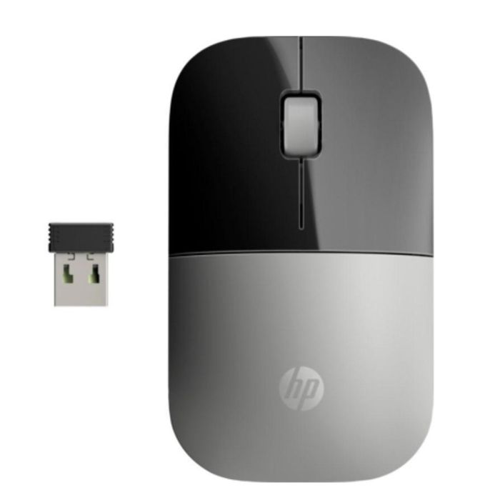 HP Z3700 Ratón Inalámbrico Plateado con Diseño Delgado Exclusivo, Moderno, Funcional y Portátil para PC y Portátiles 1
