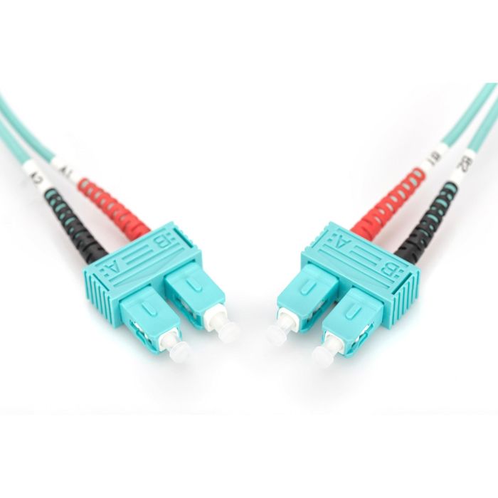 DIGITUS LWL Patchkabel SC -> SC 5.00m Multimode Duplex OM3 3
