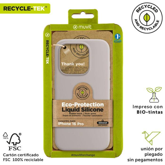Muvit Funda Liquid Silicone para Apple, Eco-Friendly con Certificado GRS, Protección Antideslizante y Microfibra Interior 3 Muvit Funda Liquid Silicone para Apple, Eco-Friendly con Certificado GRS, Protección Antideslizante y Microfibra Interior 3