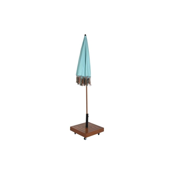 DKD Home Decor Base Parasol Terraza Y Jardin Natural Negro Eucalipto Granito Metal 48 x 48 x 39 cm 4