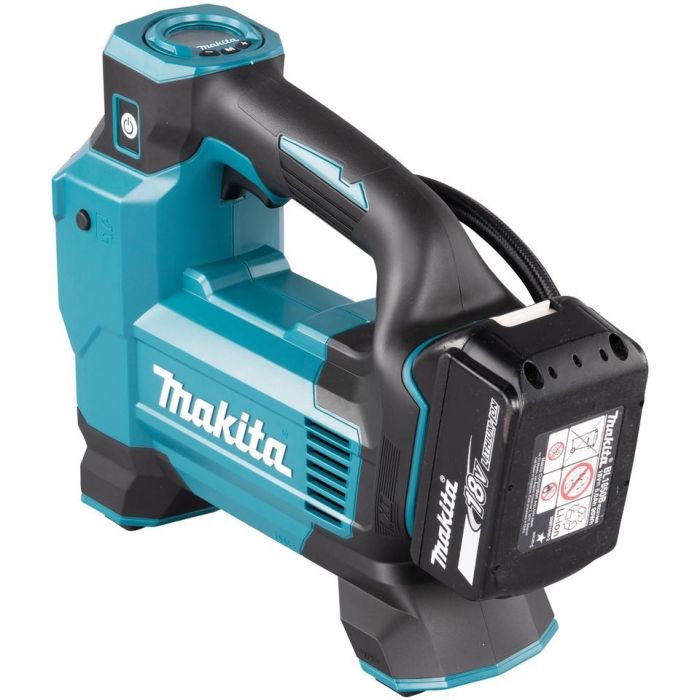 Makita DMP181Z Compresor de aire sin batería, 11,1 bar, 22 l/min, para Bicicleta, Negro, Azul 4