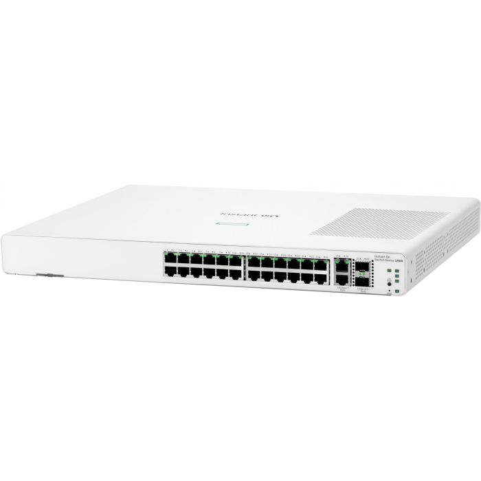 HP Enterprise RM M 24G 2SFP+ 2XGT Aruba Instant On 1960 Switch Gestionado 24 Puertos Gigabit 2x 10G SFP+ para Rack 2