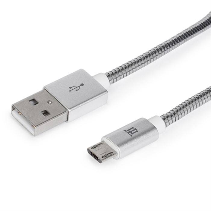 MAILLON MTPMUMS241 Cable USB 2.0 de 1m, USB A a Micro-USB B, Color Plata MAILLON MTPMUMS241 Cable USB 2.0 de 1m, USB A a Micro-USB B, Color Plata