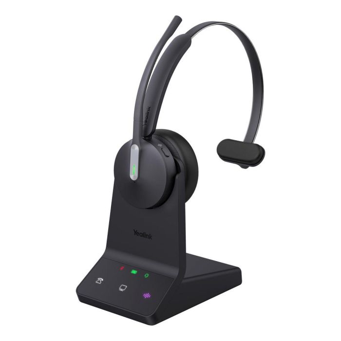 Yealink WH64 Mono UC Auriculares Inalámbricos Monoaurales Diadema para Oficina/Call Center con USB-C y Bluetooth 5.2