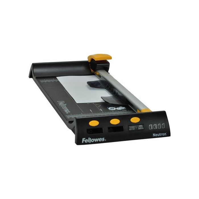 Fellowes Cizalla Neutron A4, Corta hasta 10 Hojas, Negro