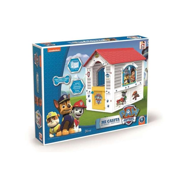Chicos Casa de juegos infantil Paw Patrol de Plástico 84x103x104 cm - Con hueco para mascotas - Edad 2-5 años 2