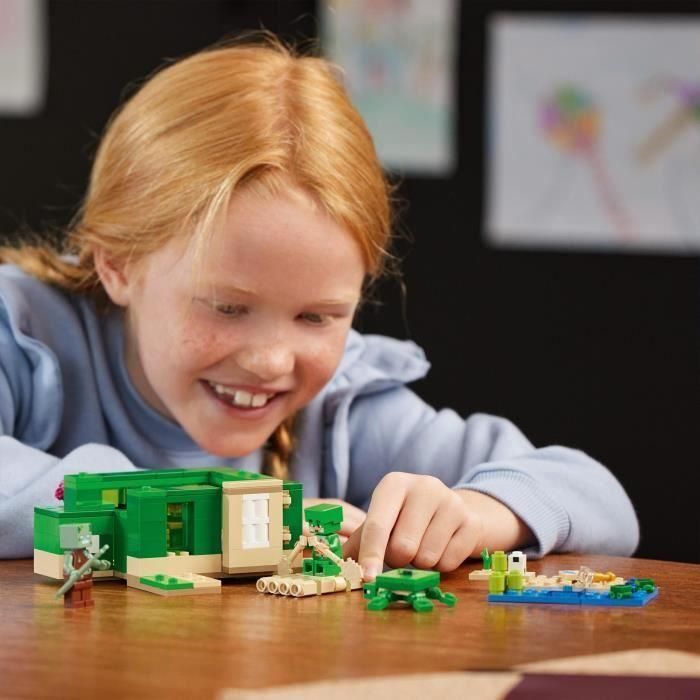 LEGO 21254 Minecraft Turtle Beach House, Juguete con Accesorios, Minifiguras de Personajes de Videojuegos 4 LEGO 21254 Minecraft Turtle Beach House, Juguete con Accesorios, Minifiguras de Personajes de Videojuegos 4