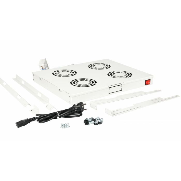 Equip Lüftermodul 19" für Serverschränke. 4xLüfter RAL7035 1