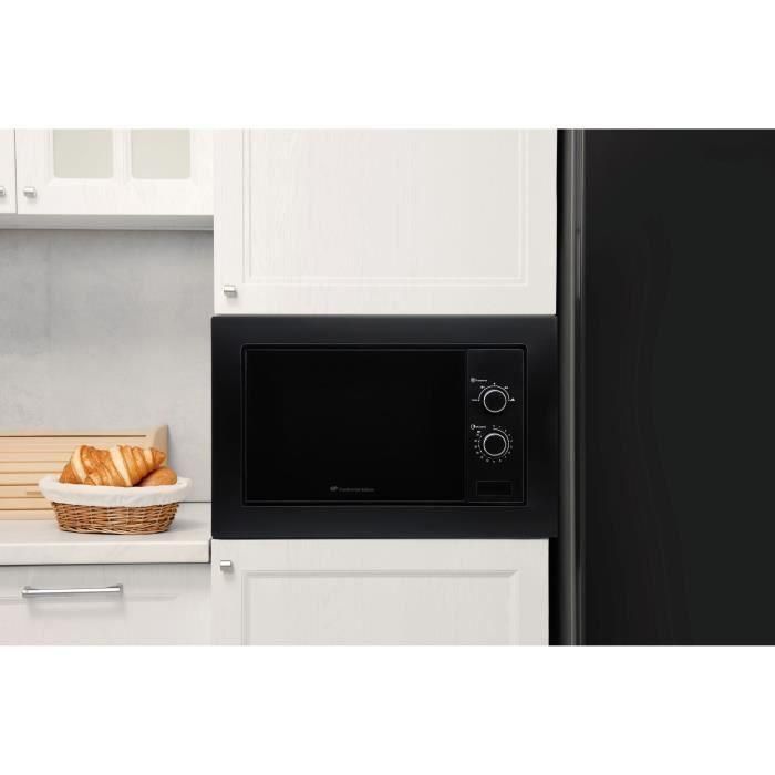 Microondas empotrable - CONTINENTAL EDISON - CEMO20EBM - Negro - 1200 W - L59,5 x H33,7 x D38,5 cm - 21 L 4