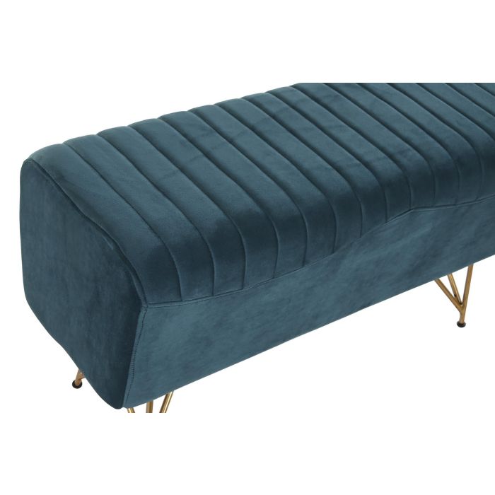 DKD Home Decor Descalzadora Moderna Turquesa de Poliéster y Metal - 90 cm Ancho, 31 cm Fondo, 47 cm Alto 1 DKD Home Decor Descalzadora Moderna Turquesa de Poliéster y Metal - 90 cm Ancho, 31 cm Fondo, 47 cm Alto 1