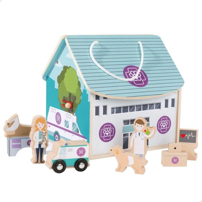 Playset Woomax Veterinario 9 Piezas 4 Unidades 19 x 18 x 19 cm 6