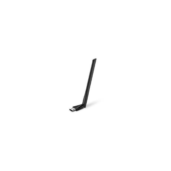 Mercusys MU6H Adaptador Wifi USB 2.0 Doble Banda AC650, 200 Mbps 2.4GHz, 433 Mbps 5GHz, Antena 5dBi, Compatible con Windows