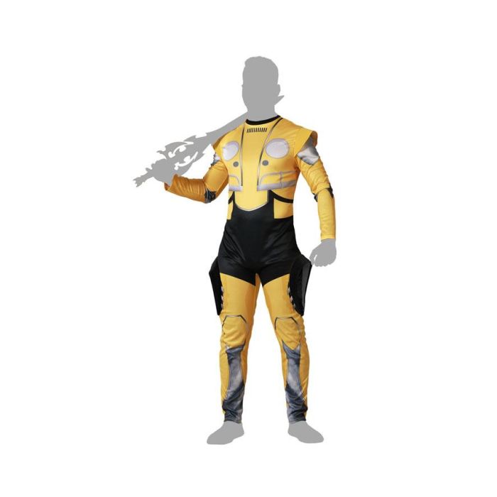 Disfraz Robot Coche Amarillo Hombre Adulto M-L 4 Disfraz Robot Coche Amarillo Hombre Adulto M-L 4