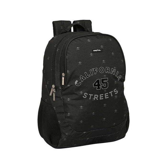 Mochila Escolar Safta California Negro 32 x 44 x 16 cm Mochila Escolar Safta California Negro 32 x 44 x 16 cm
