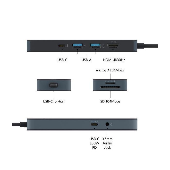 Hub Targus Usb Tipo C 8 1