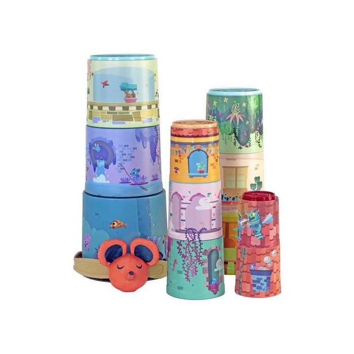 Juego Miniland Mystery Castle (18 M -3 A) (1 Raton De Peluche+11 Cubos Aplilables)