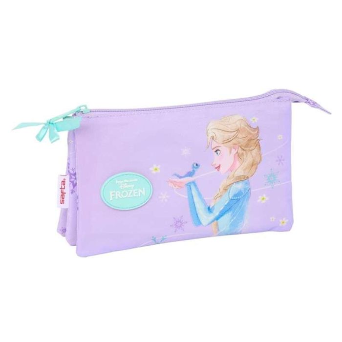 Bolso Escolar Portatodo Safta Triple Frozen Spirit 120x220x30 mm Bolso Escolar Portatodo Safta Triple Frozen Spirit 120x220x30 mm