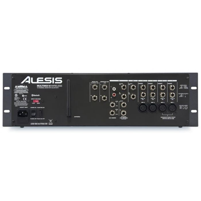 Alesis Mezclador de 10 canales MMA10 para montaje en rack con Bluetooth inalámbrico 1