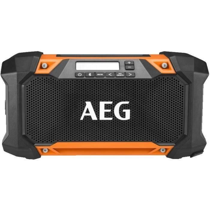 Radio - AEG POWERTOOLS - BRSP18-0 - 18V - Bluetooth - Alcance 30m - 30W - AM/FM - Pantalla LCD - IP54 - Sin batería ni cargador 1