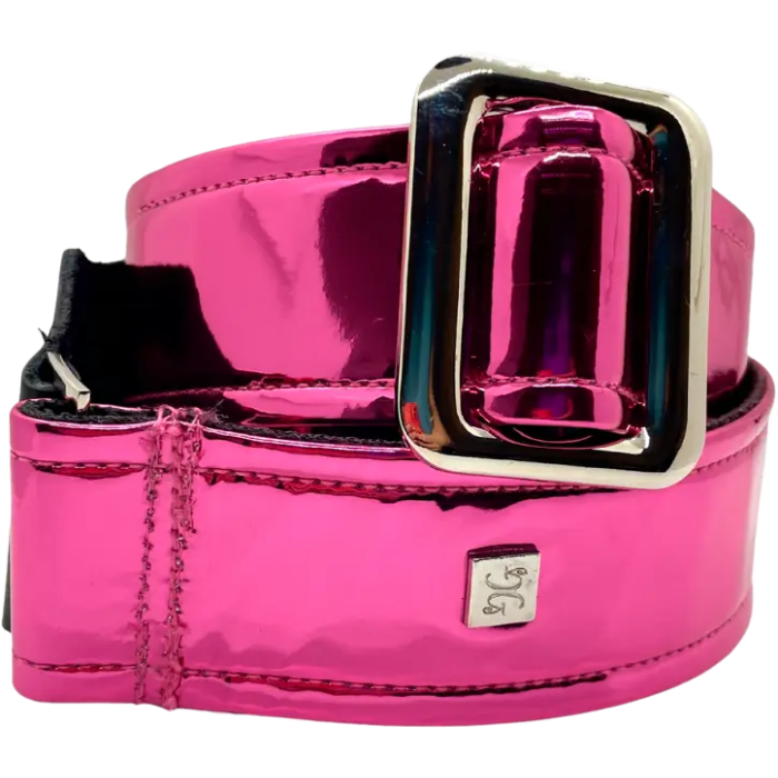 GETM Correa Guitarra/Bajo Mirror Reflective Fuchsia Ajustable 165cm Nylon Piel Vinilo 1 GETM Correa Guitarra/Bajo Mirror Reflective Fuchsia Ajustable 165cm Nylon Piel Vinilo 1