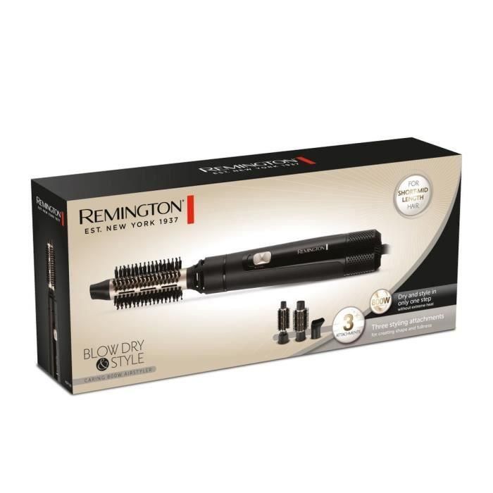 Cepillo soplador REMINGTON AS7300 Blow D&S - 2 velocidades, 2 temperaturas - 3 accesorios: cepillo de 25 mm, 38 mm y concentrador 1 Cepillo soplador REMINGTON AS7300 Blow D&S - 2 velocidades, 2 temperaturas - 3 accesorios: cepillo de 25 mm, 38 mm y concentrador 1