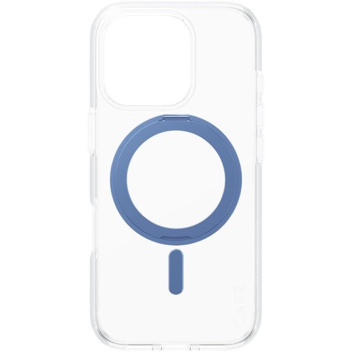 PanzerGlass 1317 Funda iPhone 16 Pro MagSafe Transparente con Soporte Antiamarilleamiento Protección Caídas 4.8m Carga Inalámbrica