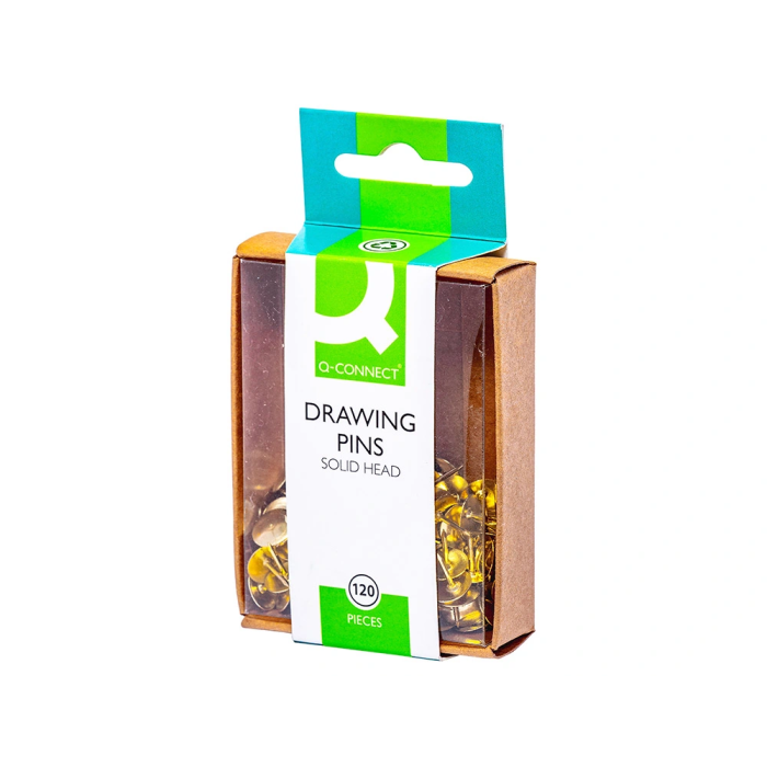 Q-connect Chincheta dorada caja de 120 unidades 1