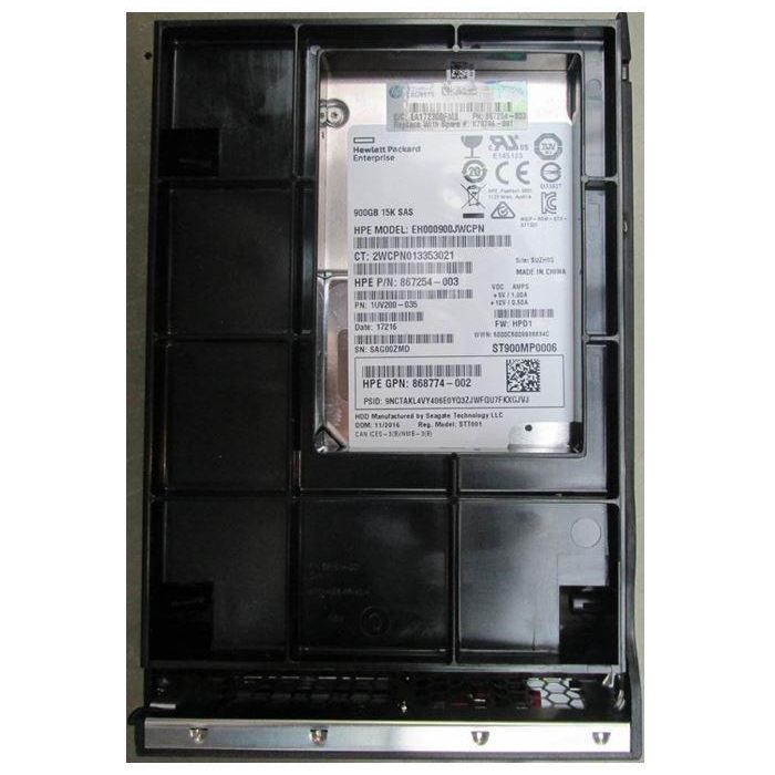 Hewlett Packard Enterprise HDD 900GB 3.5-inch 15K RPM Disco Duro 1