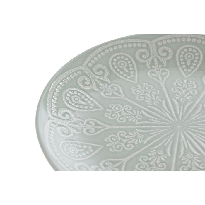 Plato Arabe DKD Home Decor Verde Menta 19.8 x 2 x 19.8 cm Set de 4 3 Plato Arabe DKD Home Decor Verde Menta 19.8 x 2 x 19.8 cm Set de 4 3