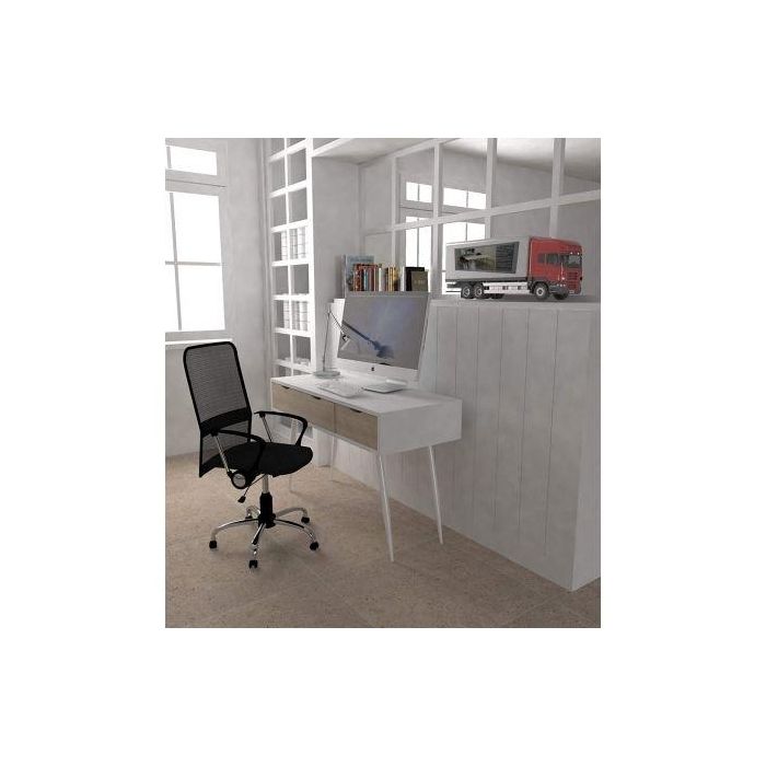 Mesa de Escritorio Eurosilla UCLA - 50 x 75 x 110cm / Acabado Blanco y Roble 3 Mesa de Escritorio Eurosilla UCLA - 50 x 75 x 110cm / Acabado Blanco y Roble 3