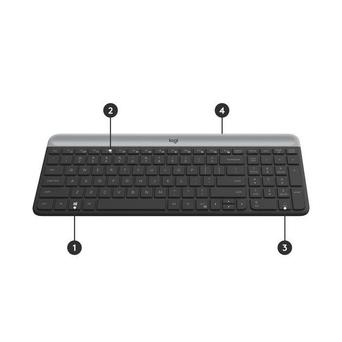 Logitech Logitech Slim Wireless Keyboard and Mouse Combo MK470 5 Logitech Logitech Slim Wireless Keyboard and Mouse Combo MK470 5