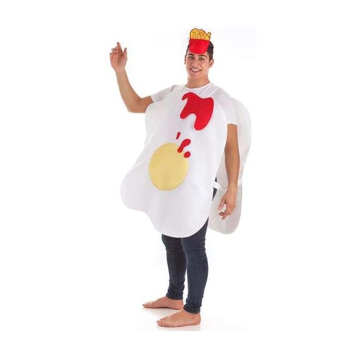 Disfraz adulto huevo con tomate y patatas t-m talla m Disfraz adulto huevo con tomate y patatas t-m talla m