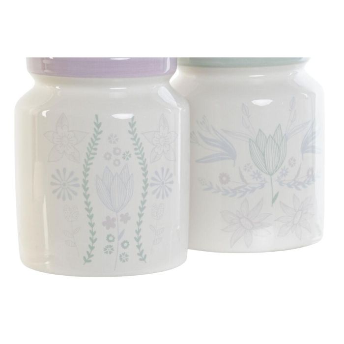 DKD Home Decor Bote Utensilios Scandi Set 5 uds Dolomite Verde Lila 1 L Apto Lavavajillas 12x25x12 cm 2 DKD Home Decor Bote Utensilios Scandi Set 5 uds Dolomite Verde Lila 1 L Apto Lavavajillas 12x25x12 cm 2
