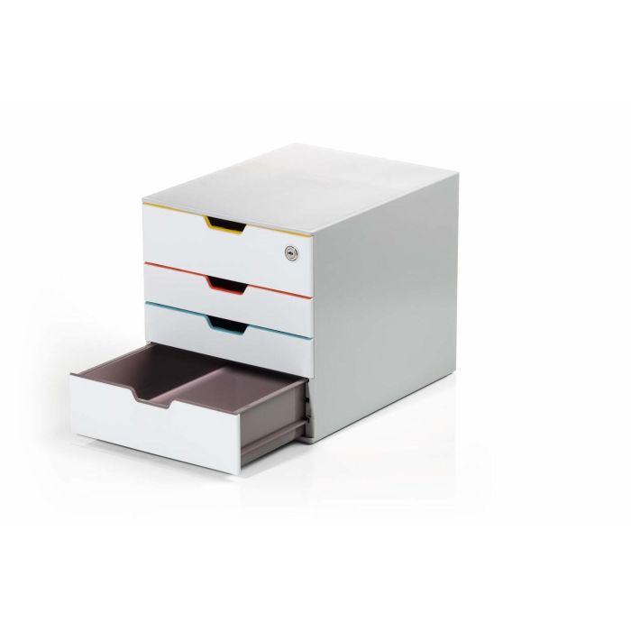 DURABLE Schubladenbox VARICOLOR Mix 4 Fächer SAFE abschlb me 1