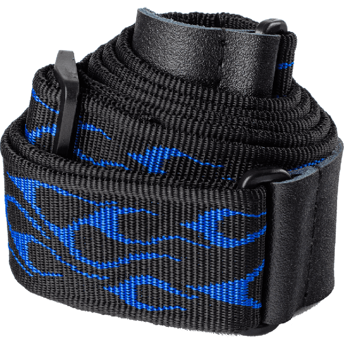 Dunlop Correa Guitarra/Bajo Jacquard Azul Flameado 1 Dunlop Correa Guitarra/Bajo Jacquard Azul Flameado 1