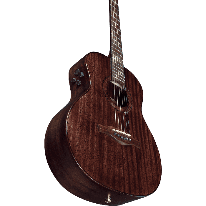 Guitarra Acústica Travel Marcopolo  A/E - Caoba (Con Funda) 2