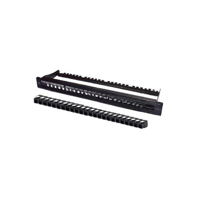 WP WPC-PAN-6AUP-24 Panel de conexiones de fibra, 24 puertos, 1U, negro WP WPC-PAN-6AUP-24 Panel de conexiones de fibra, 24 puertos, 1U, negro