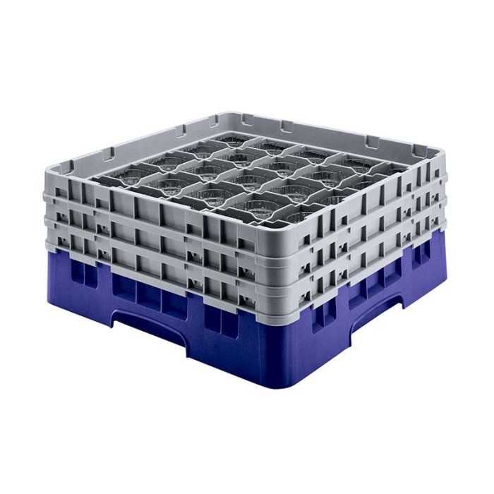 CAMBRO - 36S534-186 - Cesta de lavado 36 comp. 2 alturas - 7,2 cm Ø máx. - alt. máx. 14,9 cm - 50 x 50 x 18,4 cm - Azul marino