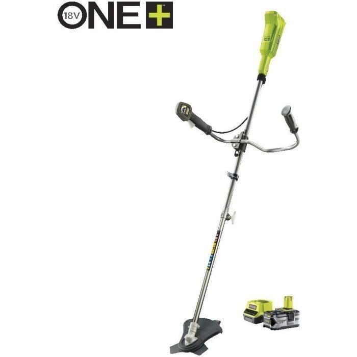 Ryobi Desbrozadora 18V con 1 Batería Litio 4Ah y Cargador Rápido 2.0A, Hoja 3 Dientes Tri-Arc 20cm y Hilo Ø 1.6mm 0 Ryobi Desbrozadora 18V con 1 Batería Litio 4Ah y Cargador Rápido 2.0A, Hoja 3 Dientes Tri-Arc 20cm y Hilo Ø 1.6mm 0