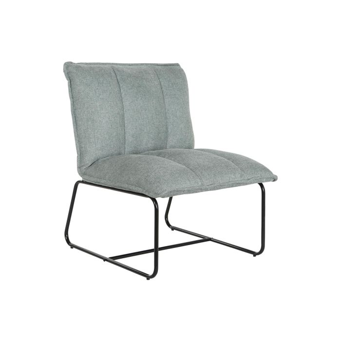 Sillón Home ESPRIT Negro Verde Metal 66 x 71 x 77 cm 4