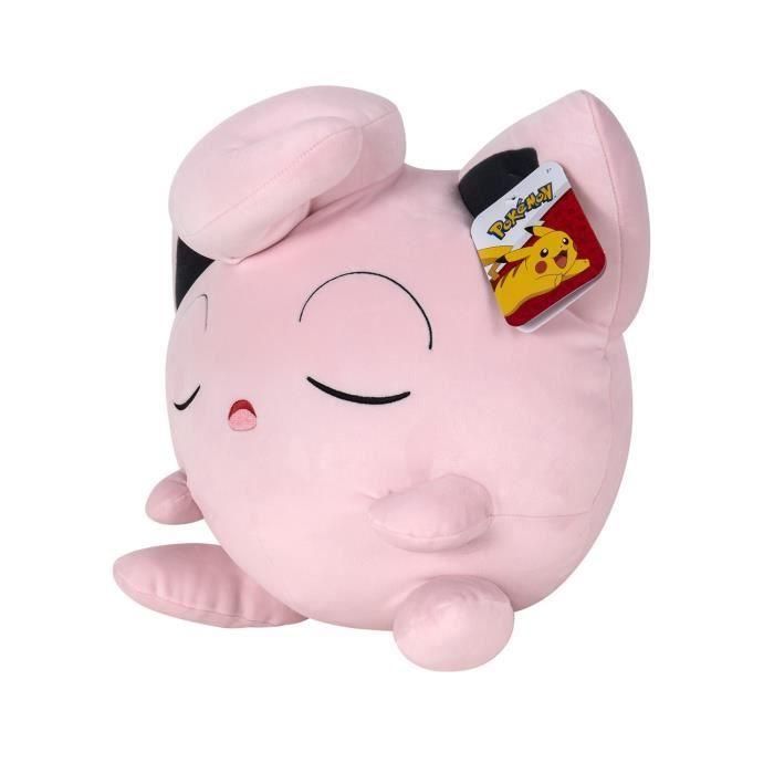 Bandai BAN3701405823641 Peluche Pokémon Jigglypuff 40 cm, suave y esponjoso 4