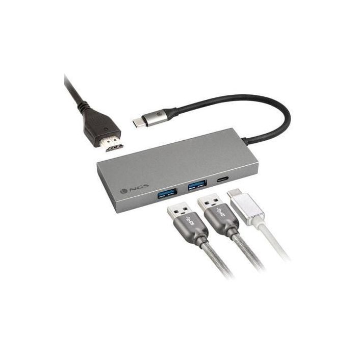 Docking USB Tipo-C NGS WonderDock4 Pro/ 2xUSB/ 1xUSB Tipo-C DP/ 1xHDMI 1 Docking USB Tipo-C NGS WonderDock4 Pro/ 2xUSB/ 1xUSB Tipo-C DP/ 1xHDMI 1