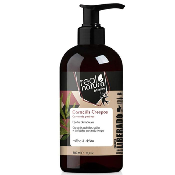 Real Natura Champô Caracóis Crespos Liberado 500ml Cabello Rizado