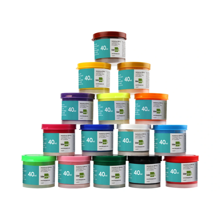 Liderpapel Tempera Escolar Amarillo Oro 40 ml 4