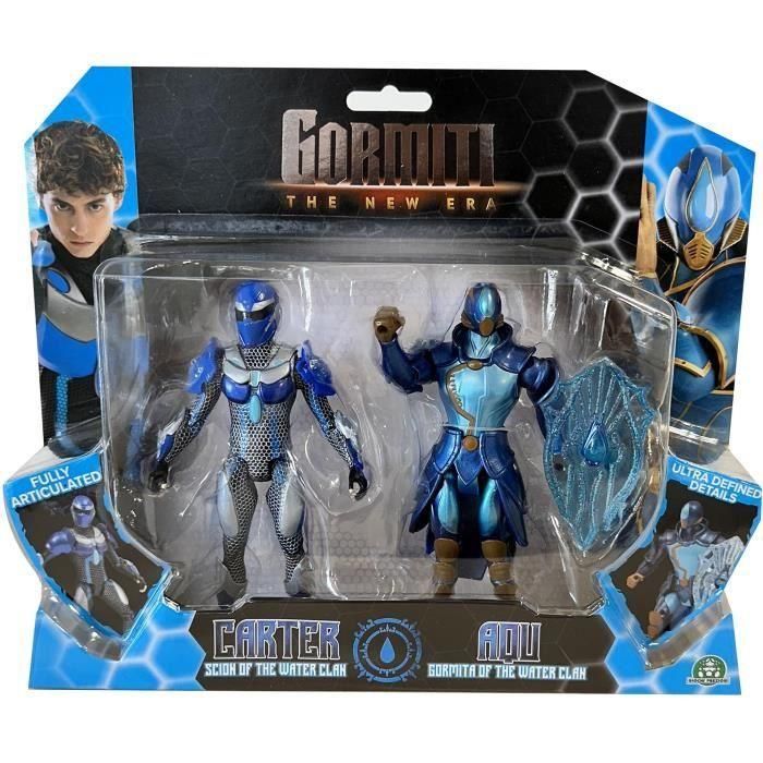 Caja de figuras - GORMITI - Scion y Gormiti asociados Agua - Carter y Aqu - 15 cm - a partir de 4 años - GRV194 1 Caja de figuras - GORMITI - Scion y Gormiti asociados Agua - Carter y Aqu - 15 cm - a partir de 4 años - GRV194 1