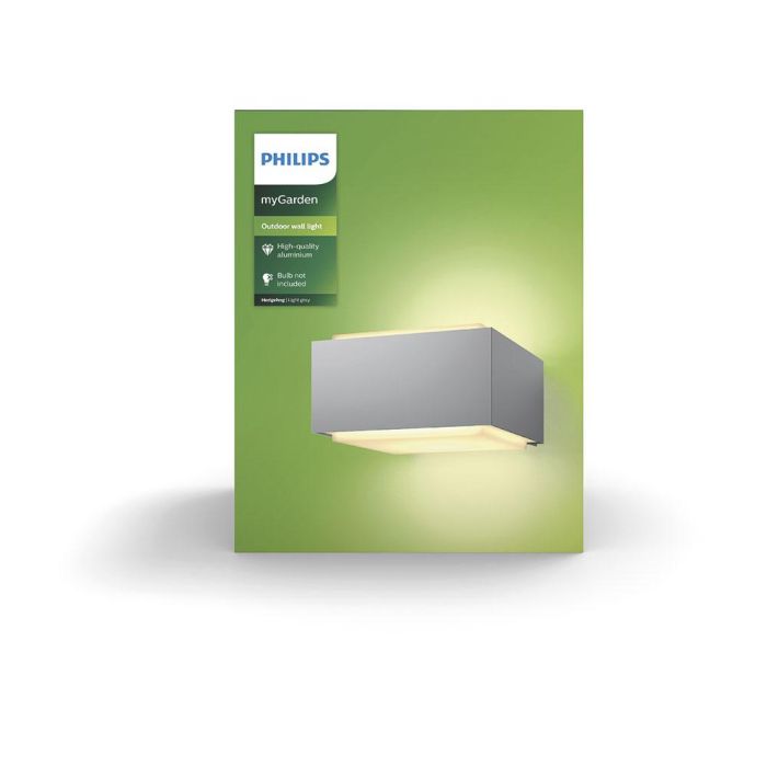 Philips Aplique LED E27 Hedgehog Gris 18,2 x 16 x 9,1 cm 2