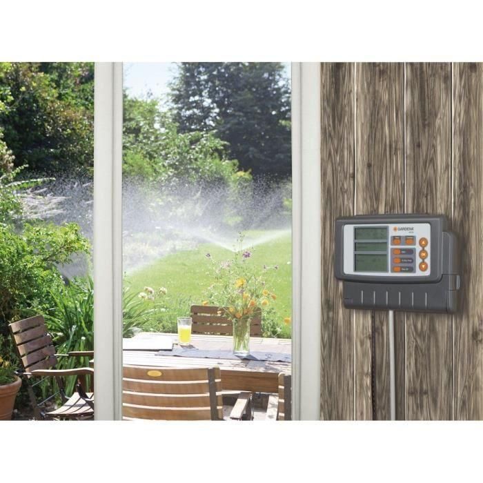 Gardena 4030 Programador Clásico para Riego, 4 Redes Programables con 3 Programas Independientes por Válvula 2