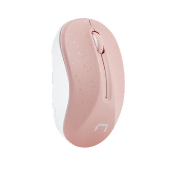 NATEC Toucan Ratón de Oficina Inalámbrico RF Óptico 1600 DPI Ambidextro Rosa y Blanco